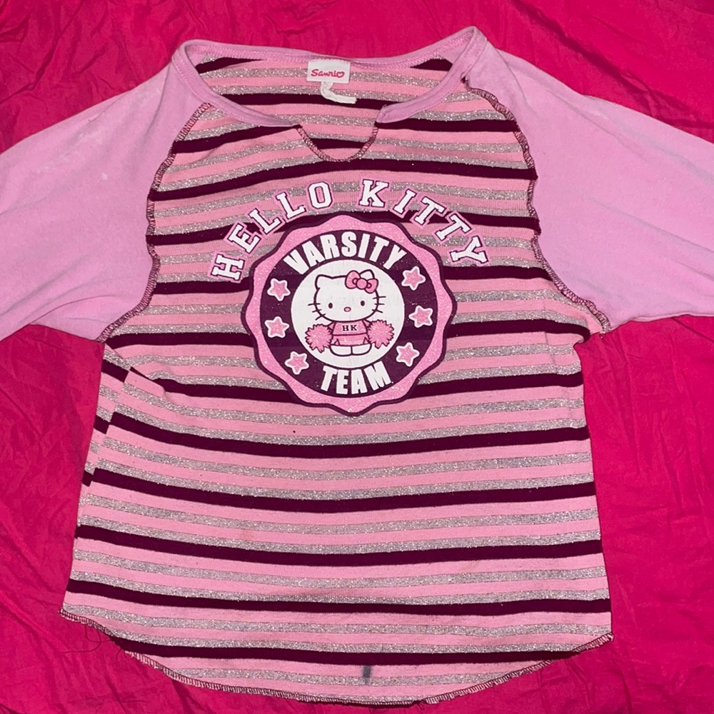 hello kitty varsity shirt